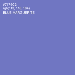 #7176C2 - Blue Marguerite Color Image
