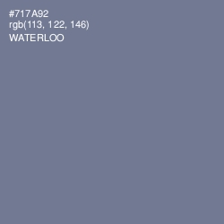 #717A92 - Waterloo  Color Image