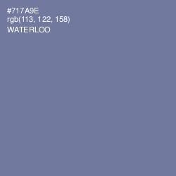 #717A9E - Waterloo  Color Image