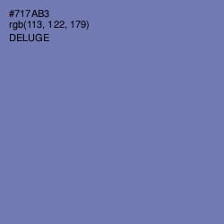 #717AB3 - Deluge Color Image