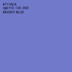 #717ACA - Moody Blue Color Image