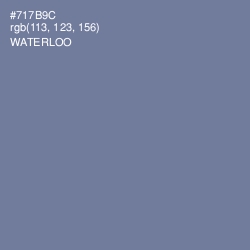 #717B9C - Waterloo  Color Image