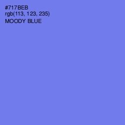 #717BEB - Moody Blue Color Image