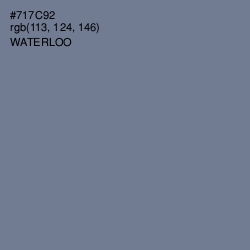 #717C92 - Waterloo  Color Image