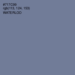 #717C99 - Waterloo  Color Image