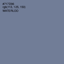 #717D96 - Waterloo  Color Image