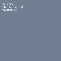 #717F92 - Waterloo  Color Image