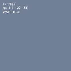 #717F97 - Waterloo  Color Image