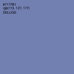 #717FB1 - Deluge Color Image