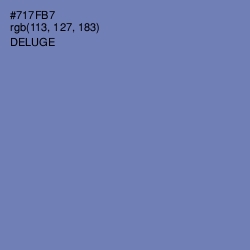 #717FB7 - Deluge Color Image