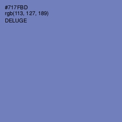 #717FBD - Deluge Color Image