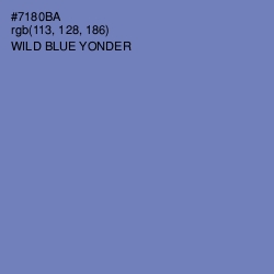 #7180BA - Wild Blue Yonder Color Image