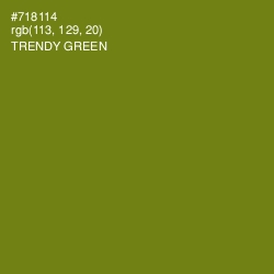 #718114 - Trendy Green Color Image