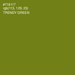 #718117 - Trendy Green Color Image