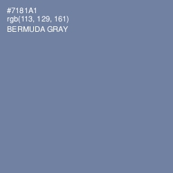 #7181A1 - Bermuda Gray Color Image