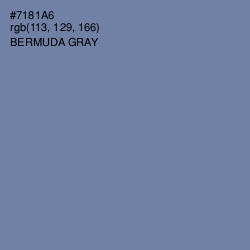#7181A6 - Bermuda Gray Color Image