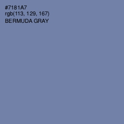 #7181A7 - Bermuda Gray Color Image