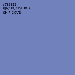 #7181BB - Ship Cove Color Image