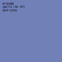 #7182BB - Ship Cove Color Image