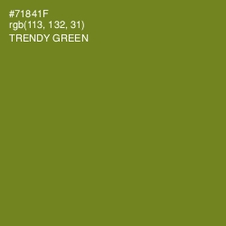 #71841F - Trendy Green Color Image