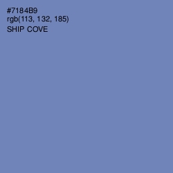 #7184B9 - Ship Cove Color Image