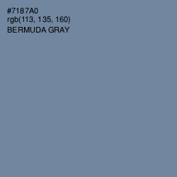 #7187A0 - Bermuda Gray Color Image