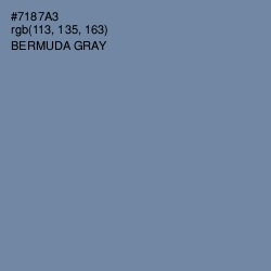 #7187A3 - Bermuda Gray Color Image