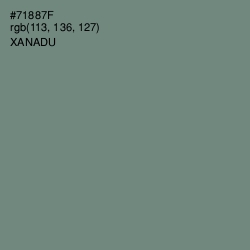 #71887F - Xanadu Color Image