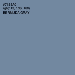 #7188A0 - Bermuda Gray Color Image