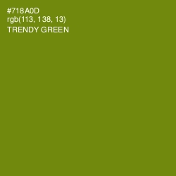 #718A0D - Trendy Green Color Image