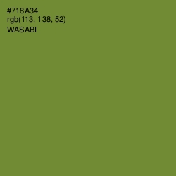 #718A34 - Wasabi Color Image