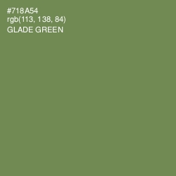 #718A54 - Glade Green Color Image