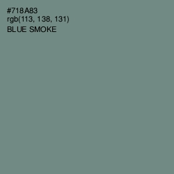 #718A83 - Blue Smoke Color Image