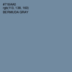 #718AA0 - Bermuda Gray Color Image