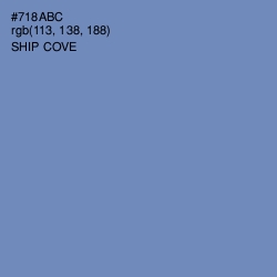 #718ABC - Ship Cove Color Image
