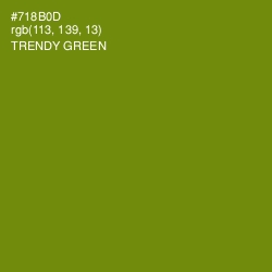 #718B0D - Trendy Green Color Image