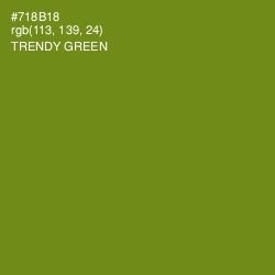 #718B18 - Trendy Green Color Image
