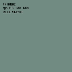 #718B82 - Blue Smoke Color Image