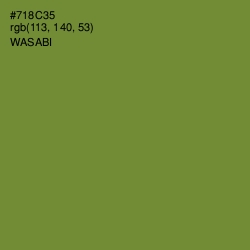 #718C35 - Wasabi Color Image