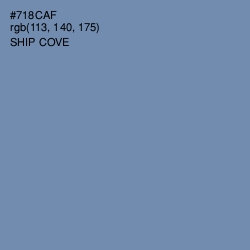 #718CAF - Ship Cove Color Image