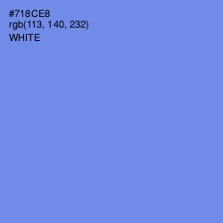 #718CE8 - Cornflower Blue Color Image