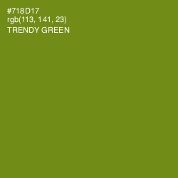 #718D17 - Trendy Green Color Image