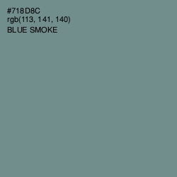 #718D8C - Blue Smoke Color Image