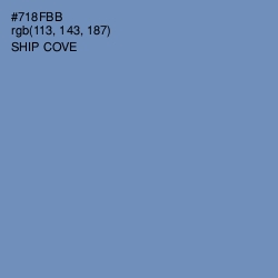 #718FBB - Ship Cove Color Image