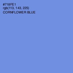 #718FE1 - Cornflower Blue Color Image