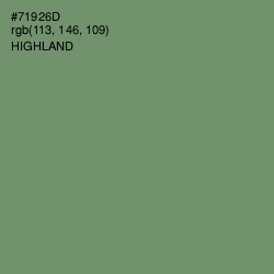 #71926D - Highland Color Image