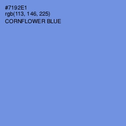 #7192E1 - Cornflower Blue Color Image