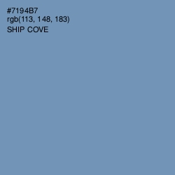 #7194B7 - Ship Cove Color Image