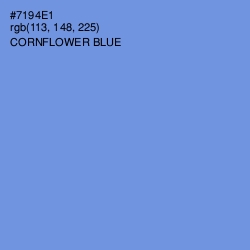 #7194E1 - Cornflower Blue Color Image