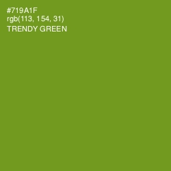 #719A1F - Trendy Green Color Image